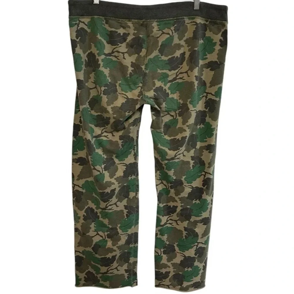 Y2K Lucky Brand Sweatpants Large Camo Leaf print Vtg 2000's Boho wide leg Nice - Picture 5 of 8
